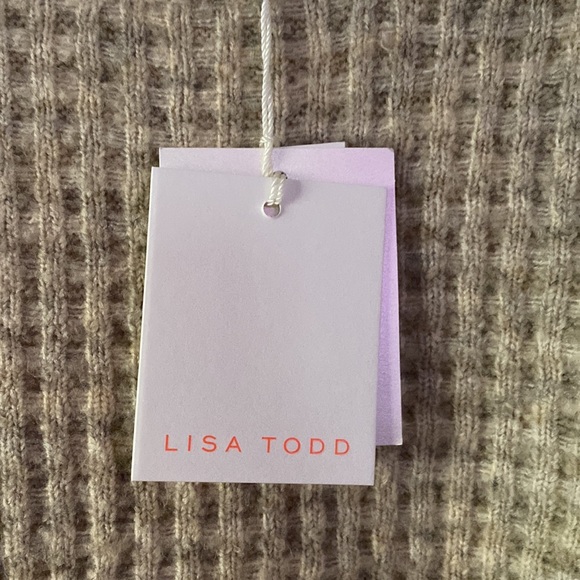 NWT Lisa Todd stitch me sweater in oat medium - Picture 3 of 7